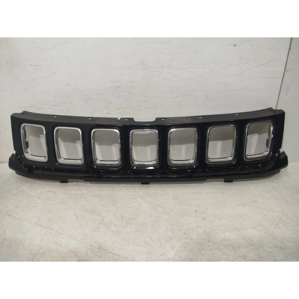 Grade Parachoque Jeep Compass 2017 A 2021 Original 26222 Preto Brilhante