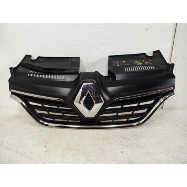 Grade Parachoque Sandero Logan 2015 A 2021 Original 26105 Preto Fosco