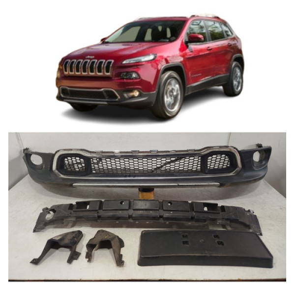 Spoiler Dianteiro Jeep Cherokee 2015 A 2018 Original 25400 Preto