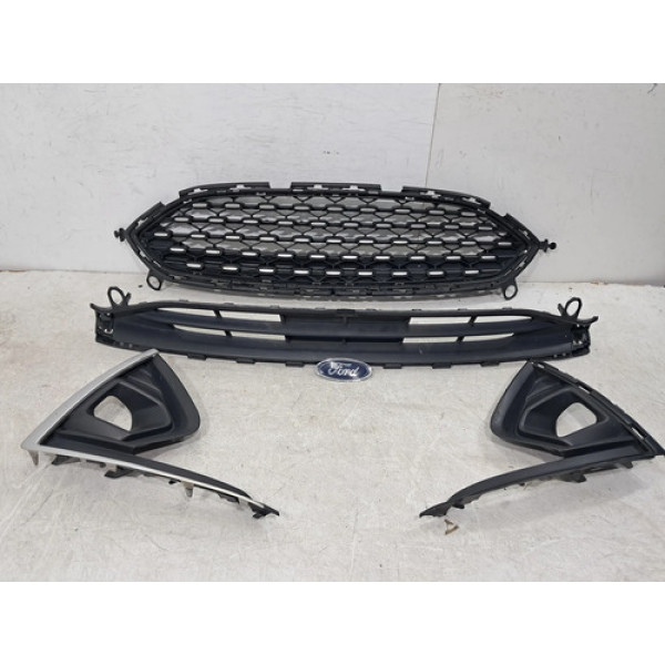 Kit Grade New Fiesta 2018 A 2021 Original Sem Friso 26500 Preto Fosco