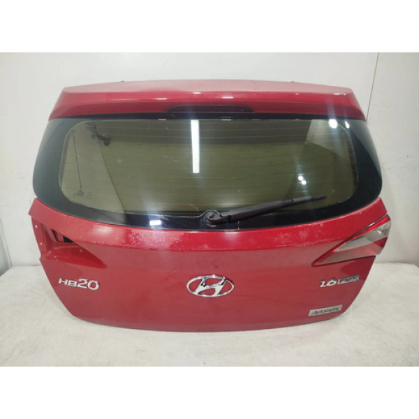 Tampa Traseira Hb20 Hatch 2013 A 2019 Completa 26195 Vermelho