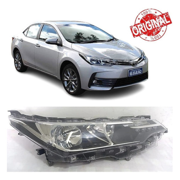 Farol Toyota Corolla 2017 2018 Led 5 Pinos Direito 17727