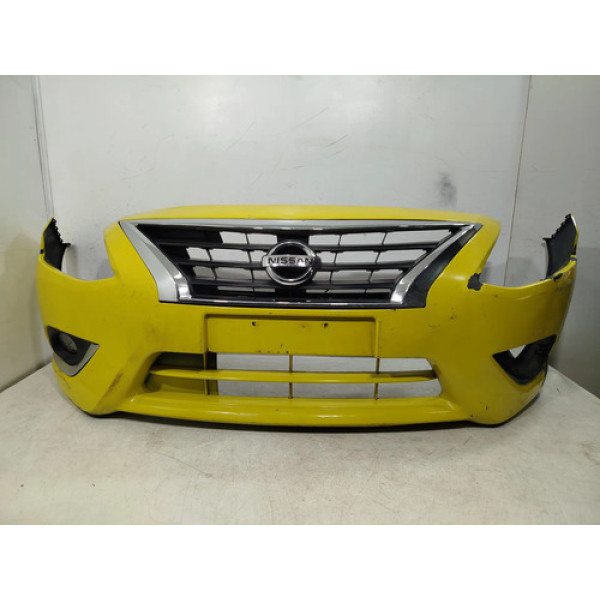 Parachoque Dianteiro Nissan Versa 2016 A 2021 Original 26253 Amarelo