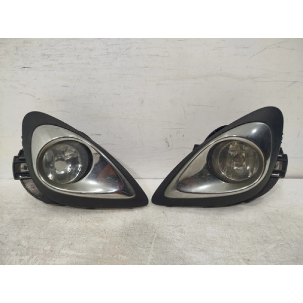 Par Farol Milha Nissan March 2015 A 2020 Original 26416 Preto