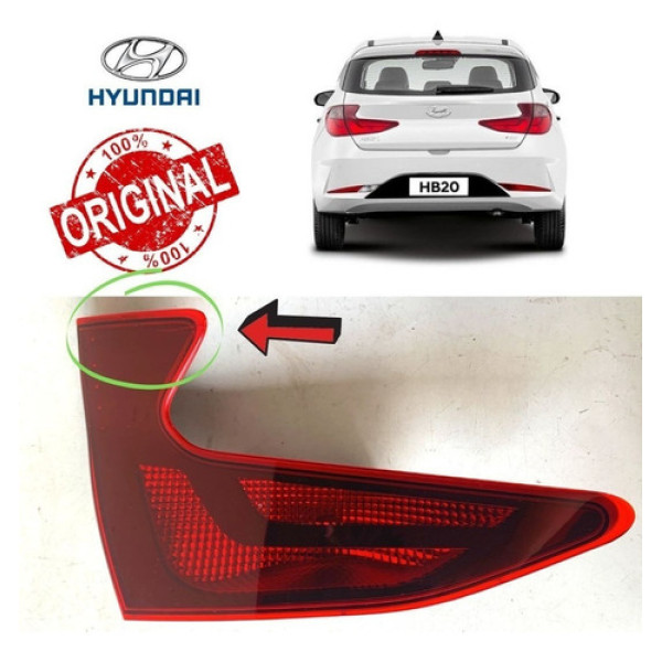 Lanterna Tampa Hb20 2020 21 Detalhe Na Lente 16426 Esquerdo