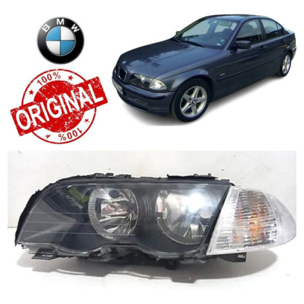 Farol Bmw 320 325 328i 330i 1999 01 Original Esquerdo 12919