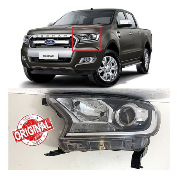 Farol Ford Ranger 2017 2018 19 2020 Original Esquerdo 15968