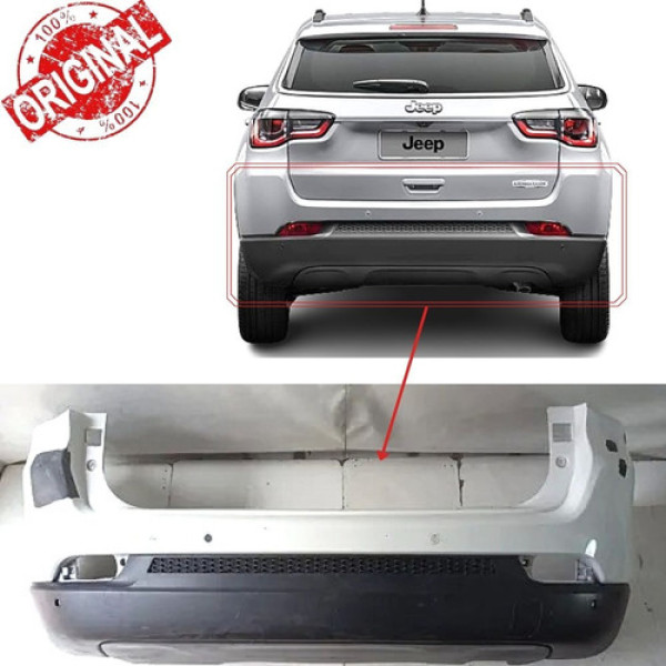 Parachoque Traseiro Jeep Compass 2017 2018 Original 12347