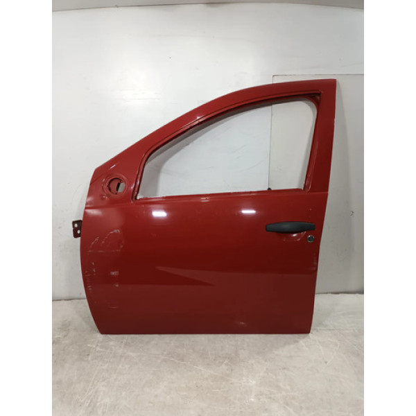 Porta Dianteira Esquerda Sandero 2008 A 2014 Usada 26700 Dianteira Esquerdo Vermelho