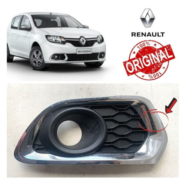 Grade Farol Milha Sandero Logan 2019 Direito 2015 17014